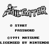 Tail Gator title screen for GameBoy